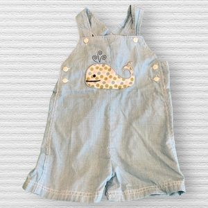 Petit Ami Whale Overalls